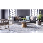 Rug Unique Loom Tradition Light Blue/Ivory Rectangular 8' 0 x 10' 0