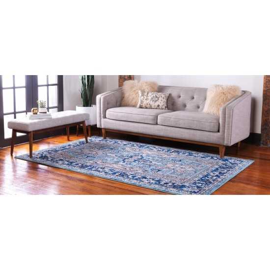 Rug Unique Loom Tradition Turquoise Rectangular 8' 0 x 10' 0