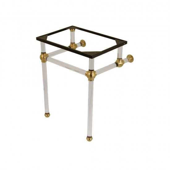 Templeton 24-Inch x 20-3/8-Inch x 30-Inch Acrylic Console Sink Legs, Brushed Brass