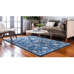 Rug Unique Loom Tradition Blue Rectangular 8' 0 x 10' 0