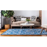 Rug Unique Loom Tradition Blue Rectangular 8' 0 x 10' 0