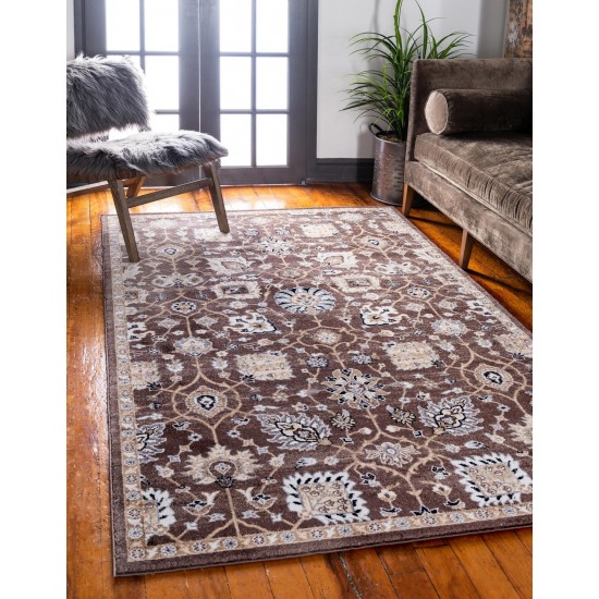 Rug Unique Loom Tradition Brown Rectangular 8' 0 x 10' 0