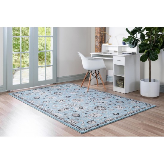 Rug Unique Loom Tradition Light Blue Rectangular 8' 0 x 10' 0