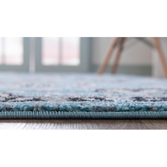 Rug Unique Loom Tradition Light Blue Rectangular 8' 0 x 10' 0