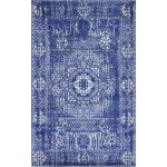 Rug Unique Loom Tradition Royal Blue Rectangular 5' 0 x 8' 0