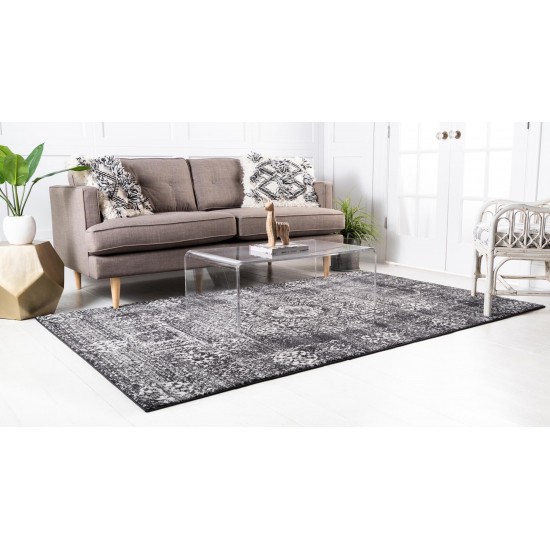 Rug Unique Loom Tradition Black Rectangular 5' 0 x 8' 0