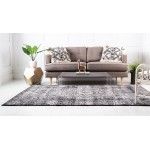 Rug Unique Loom Tradition Black Rectangular 5' 0 x 8' 0