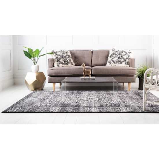 Rug Unique Loom Tradition Black Rectangular 5' 0 x 8' 0