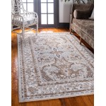 Rug Unique Loom Tradition Ivory Rectangular 5' 0 x 8' 0