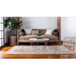 Rug Unique Loom Tradition Ivory Rectangular 5' 0 x 8' 0