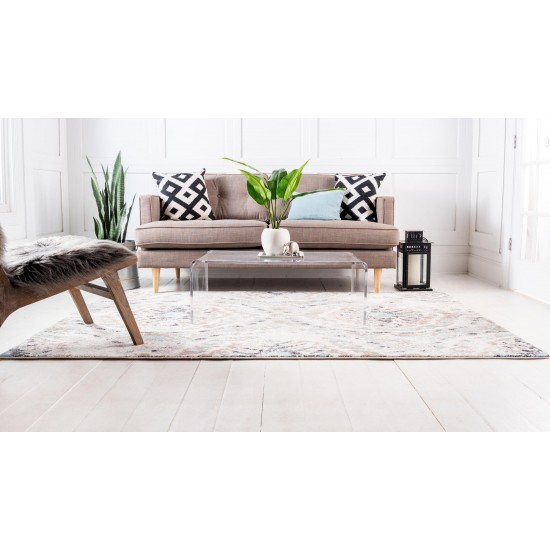 Rug Unique Loom Tradition Ivory Rectangular 4' 0 x 6' 0