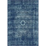 Rug Unique Loom Tradition Navy Blue Rectangular 4' 0 x 6' 0