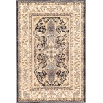 Rug Unique Loom Tradition Black/Ivory Rectangular 4' 0 x 6' 0