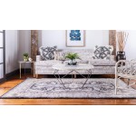 Rug Unique Loom Tradition Black/Ivory Rectangular 4' 0 x 6' 0