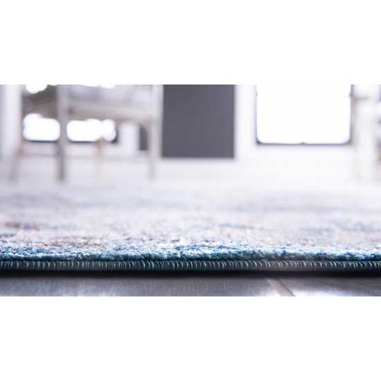 Rug Unique Loom Tradition Light Blue/Ivory Rectangular 4' 0 x 6' 0