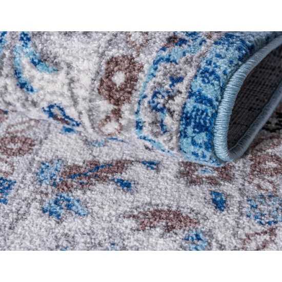 Rug Unique Loom Tradition Light Blue/Ivory Rectangular 4' 0 x 6' 0