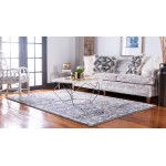 Rug Unique Loom Tradition Gray Rectangular 4' 0 x 6' 0