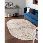 Rug Unique Loom Rushmore Tan Oval 7' 10 x 10' 0