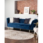 Rug Unique Loom Rushmore Tan Oval 5' 3 x 8' 0