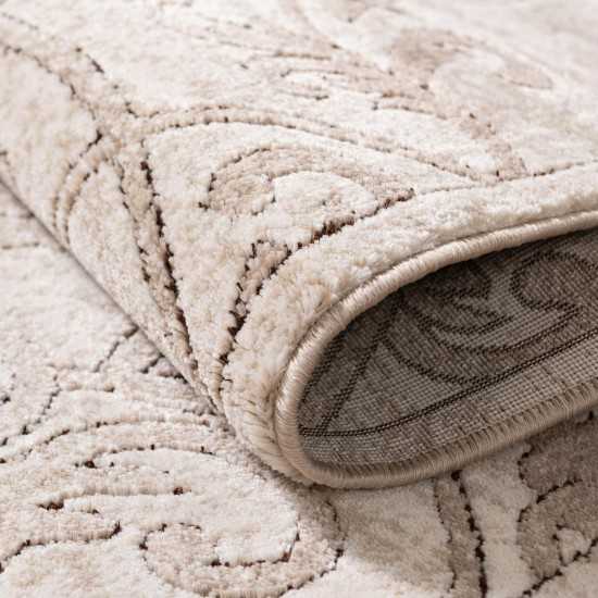 Rug Unique Loom Rushmore Tan Oval 5' 3 x 8' 0