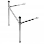 Dreyfuss Stainless Steel Console Sink Leg, Polished Chrome