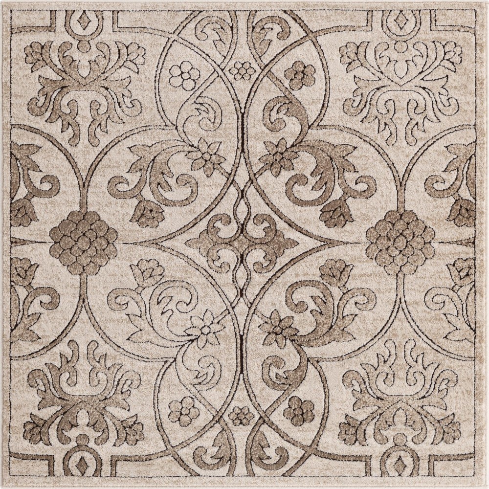 Rug Unique Loom Rushmore Tan Square 4' 0 x 4' 0 Rug Unique Loom Rushmore Tan Square 4' 0 x 4' 0