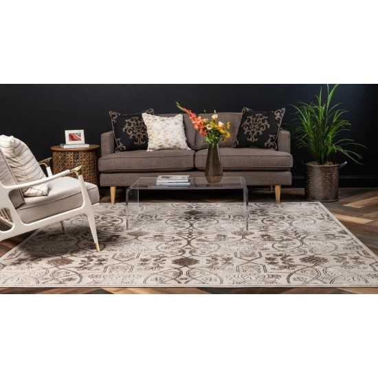 Rug Unique Loom Rushmore Tan Square 4' 0 x 4' 0