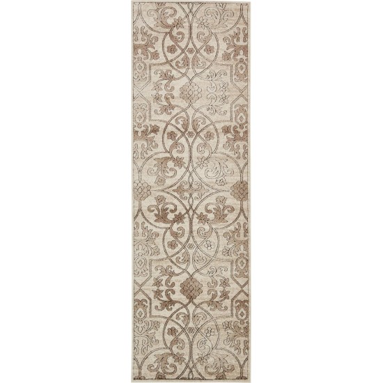 Rug Unique Loom Rushmore Tan Runner 3' 0 x 9' 10