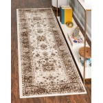 Rug Unique Loom Rushmore Chocolate Brown Runner 3' 0 x 9' 10