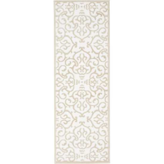 Rug Unique Loom Rushmore White Runner 2' 0 x 6' 0