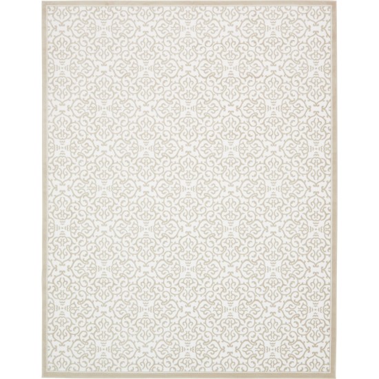 Rug Unique Loom Rushmore White Rectangular 10' 0 x 13' 0