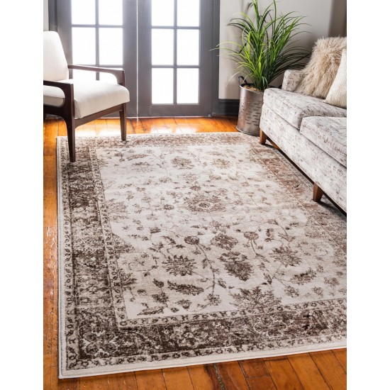 Rug Unique Loom Rushmore Chocolate Brown Rectangular 8' 0 x 11' 6