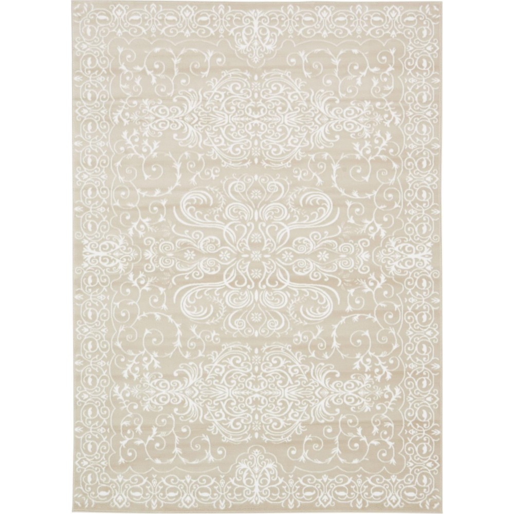 Rug Unique Loom Rushmore Tan Rectangular 7' 0 x 10' 0 Rug Unique Loom Rushmore Tan Rectangular 7' 0 x 10' 0
