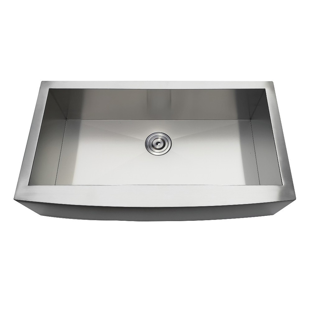 Drop-In Stainless Steel Single Bowl Farmhouse Kitchen Sink, Brushed