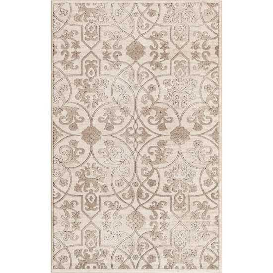 Rug Unique Loom Rushmore Tan Rectangular 5' 0 x 8' 0