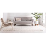 Rug Unique Loom Rushmore White Rectangular 5' 0 x 8' 0