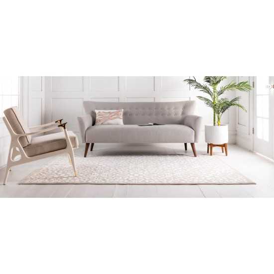 Rug Unique Loom Rushmore White Rectangular 5' 0 x 8' 0