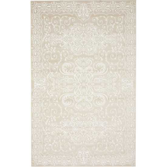 Rug Unique Loom Rushmore Tan Rectangular 5' 0 x 8' 0