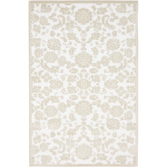 Rug Unique Loom Rushmore Snow White Rectangular 4' 0 x 6' 0