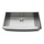 Undermount Stainless Steel Single Farmhouse Kitchen Sink, Brushed