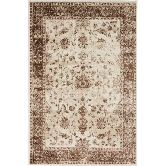 Rug Unique Loom Rushmore Chocolate Brown Rectangular 4' 0 x 6' 0