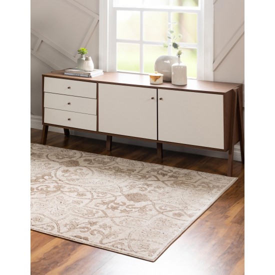 Rug Unique Loom Rushmore Tan Rectangular 3' 3 x 5' 3