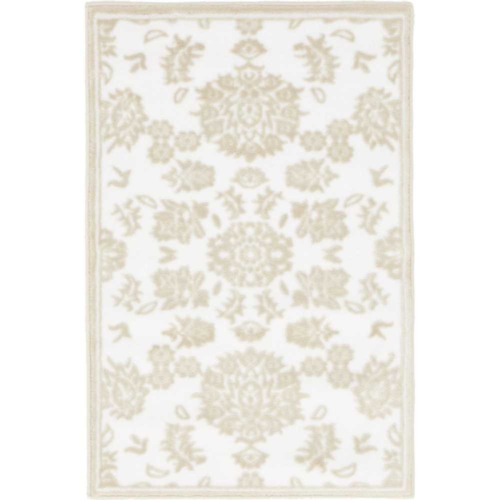 Rug Unique Loom Rushmore Snow White Rectangular 2' 0 x 3' 0