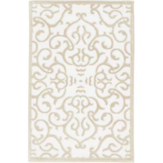 Rug Unique Loom Rushmore White Rectangular 2' 0 x 3' 0