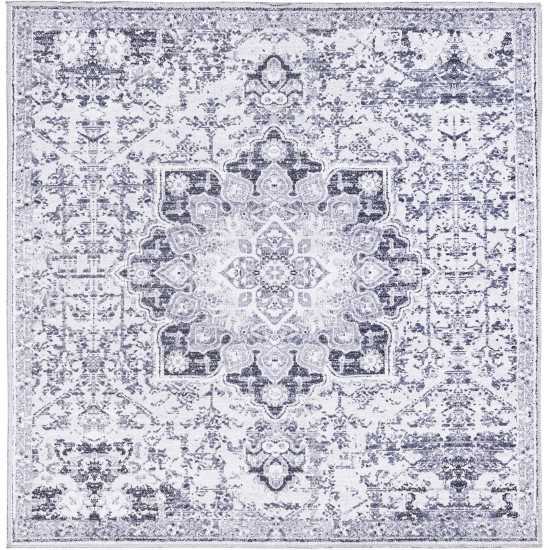 Rug Unique Loom Renaissance Light Gray Square 7' 3 x 7' 3