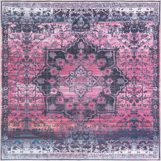 Rug Unique Loom Renaissance Rose Square 7' 3 x 7' 3