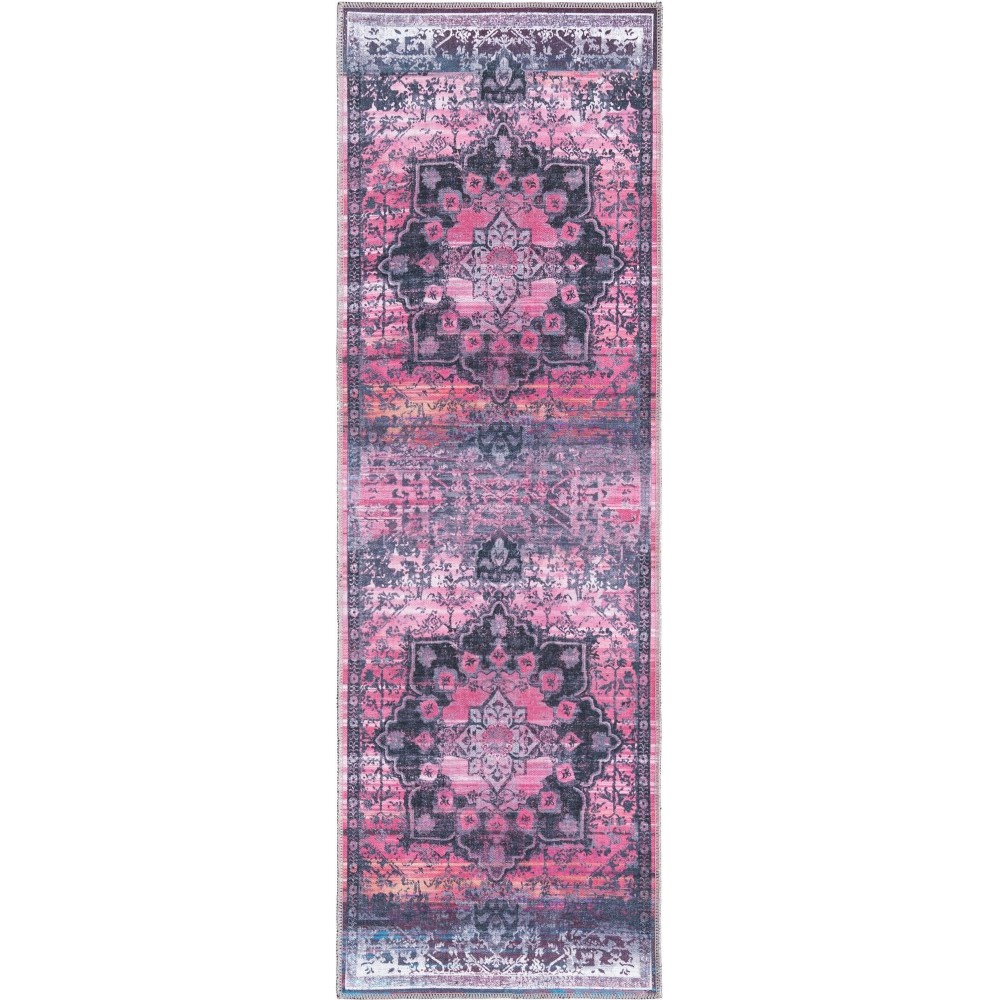 Rug Unique Loom Renaissance Rose Runner 2' 0 x 6' 0