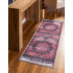 Rug Unique Loom Renaissance Rose Runner 2' 0 x 6' 0