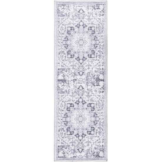 Rug Unique Loom Renaissance Light Gray Runner 2' 0 x 6' 0