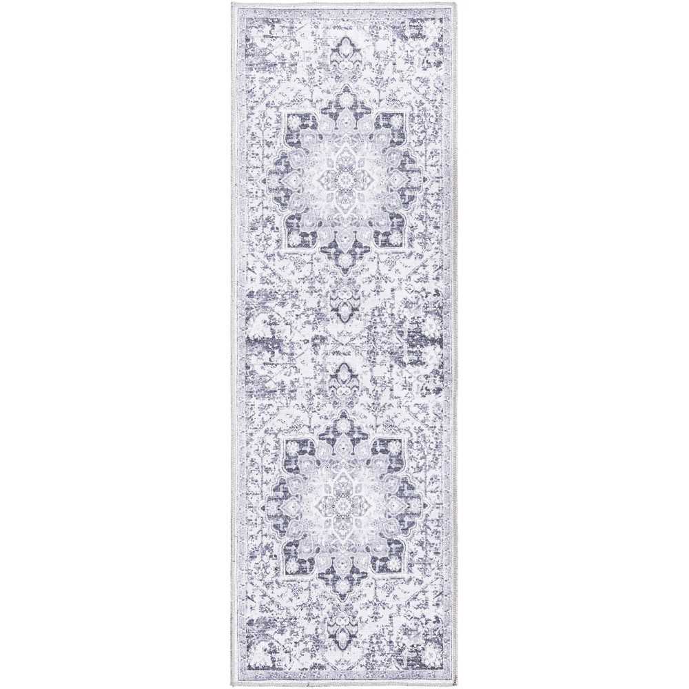 Rug Unique Loom Renaissance Light Gray Runner 2' 0 x 6' 0